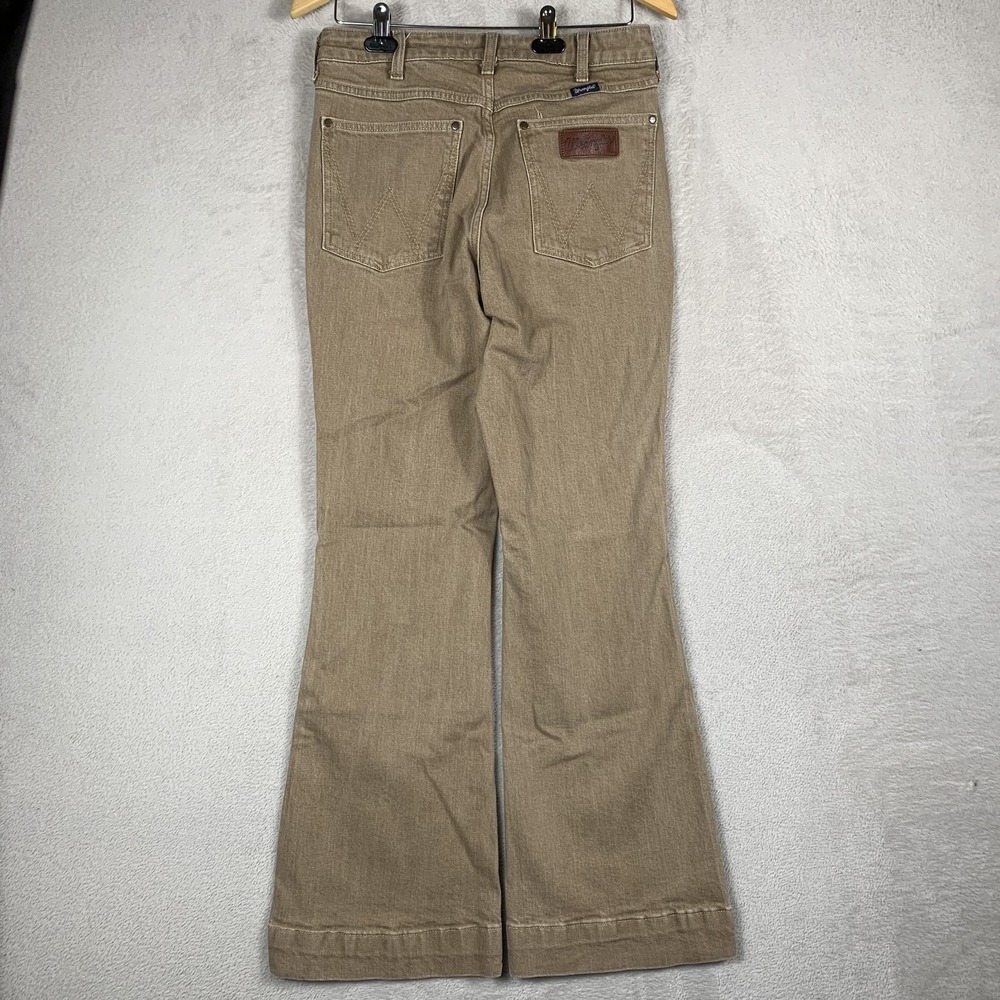 Wrangler Retro Bootcut Jeans Mens 30x30 (Tag 30x32) Beige Medium Wash Stretch